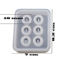 Epoksi Silikon Kalıp Boncuk Arpa Modeli 16 MM 6 LI  TE163 Epoksi Silikon Kalıp Boncuk Arpa Modeli 16 MM 6 LI  TE163