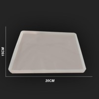 Epoksi Silikon Kalıp Düz Tepsi Kalıbı 15 X 20 CM Epoksi Silikon Kalıp Düz Tepsi Kalıbı 15 X 20 CM