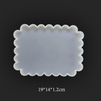 Epoksi Silikon Kalıp Fırfırlı Tepsi Kalıbı 14 X 19 CM Epoksi Silikon Kalıp Fırfırlı Tepsi Kalıbı 14 X 19 CM