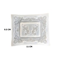 Epoksi Silikon Kalıp Fotoğraf Çerçevesi Yapraklı 9.5X11 CM Epoksi Silikon Kalıp Fotoğraf Çerçevesi Yapraklı 9.5X11 CM