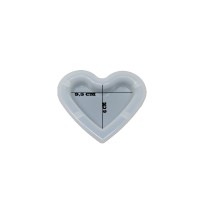 Epoksi Silikon Kalıp Küllük Kalıbı Kalp Modeli  9.5 CM
