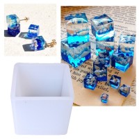 Epoksi Silikon Kalıp Küp Modeli 5X5X5 CM Epoksi Silikon Kalıp Küp Modeli 5X5X5 CM