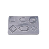 Epoksi Silikon Kalıp Ortası Açık Takı Küpe Ve Kolye 6 Lı