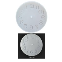 Epoksi Silikon Kalıp Saat 14.7 Cm EPK19 Epoksi Silikon Kalıp Saat 14.7 Cm EPK19