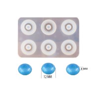 Epoksi Silikon Kalıbı Yatsı Boncuk Modeli 12 MM 6 LI Epoksi Silikon Kalıbı Yatsı Boncuk Modeli 12 MM 6 LI