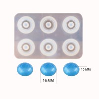 Epoksi Silikon Kalıbı Yatsı Boncuk Modeli 16 MM 6 LI Epoksi Silikon Kalıbı Yatsı Boncuk Modeli 16 MM 6 LI