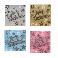 Kağıt Peçete iyiki Doğdun Baskılı 33X33 CM (20 Adet)