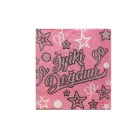 Kağıt Peçete iyiki Doğdun Baskılı 33X33 CM (20 Adet)