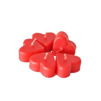 Kalpli Yüzen Mum 3 CM Asetat Kutulu 5 li Kalpli Yüzen Mum 3 CM Asetat Kutulu 5 li