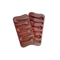 Kaşık Çikolata Kalıbı Silikon 6 Lı Kaşık Çikolata Kalıbı Silikon 6 Lı