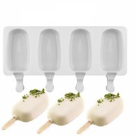 Magnum Şekilli Silikon Kalıp Dondurma Tatlı Meybuz Kalıbı 4 lü Magnum Şekilli Silikon Kalıp Dondurma Tatlı Meybuz Kalıbı 4 lü