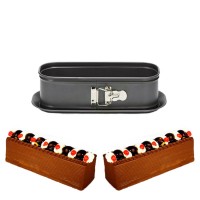 Kelepçeli Pasta Kek Kalıbı Baton Altı Çıkabilen 10X30X7 CM