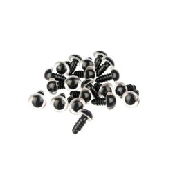 Plastik Vidali Göz Oyuncak Gözü 10 MM (100 Adet)