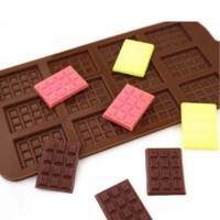 Tablet Silikon Çikolata Kalıbı Mini 12'li BT1208 Tablet Silikon Çikolata Kalıbı Mini 12'li BT1208