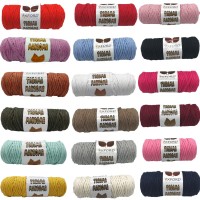 Taranabilir Makrome İpi Taranan Makrame Pamuk İpliği 5 MM 250 GR