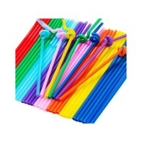Pipet Artistik Straws 6 MM Plastik Karışık Renkli (50 Adet) Pipet Artistik Straws 6 MM Plastik Karışık Renkli (50 Adet)