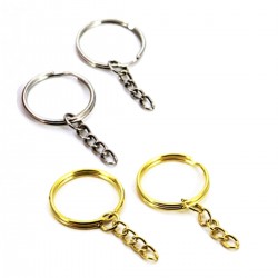 Anahtarlık Halkası Zincirli  4 CM (50 Adet)