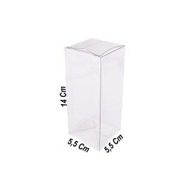 Asetat Kutu 5.5X5.5X14 CM (50 Adet) Asetat Kutu 5.5X5.5X14 CM (50 Adet)