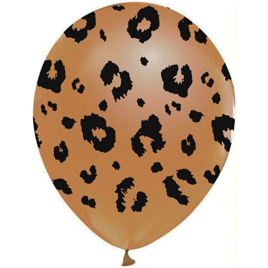 Balon 12  Çepeçevre Leopar Baskılı Model (20 Adet)