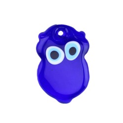 Cam Nazar Boncuğu Delikli Baykuş Modeli Küçük Cam Nazar Boncuğu Delikli Baykuş Modeli Küçük