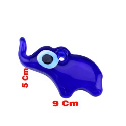 Cam Nazar Boncuğu Delikli Fil Modeli Küçük