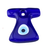 Cam Nazar Boncuğu Delikli Kaftan Modeli Büyük Boy