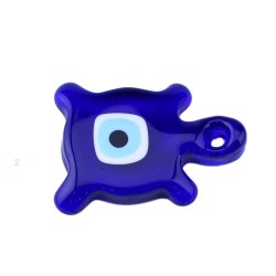 Cam Nazar Boncuğu Delikli Kaplumbağa Modeli Büyük Boy Cam Nazar Boncuğu Delikli Kaplumbağa Modeli Büyük Boy