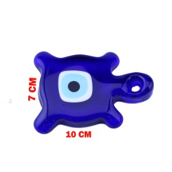 Cam Nazar Boncuğu Delikli Kaplumbağa Modeli Büyük Boy Cam Nazar Boncuğu Delikli Kaplumbağa Modeli Büyük Boy