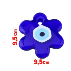 Cam Nazar Boncuğu Delikli Papatya Modeli Büyük Boy Cam Nazar Boncuğu Delikli Papatya Modeli Büyük Boy