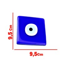 Cam Nazar Boncuğu Deliksiz Kare Model Cam Nazar Boncuğu Deliksiz Kare Model