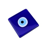 Cam Nazar Boncuğu Deliksiz Kare Model Cam Nazar Boncuğu Deliksiz Kare Model