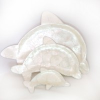 Capiz Üçlü Set -Yunus Şekilli Sedef 47X32 CM Capiz Üçlü Set -Yunus Şekilli Sedef 47X32 CM