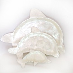 Capiz Üçlü Set -Yunus Şekilli Sedef 47X32 CM Capiz Üçlü Set -Yunus Şekilli Sedef 47X32 CM