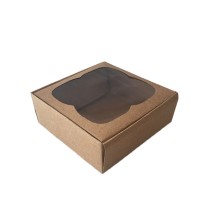 Çerçeveli Karton Kutu 8X8X3 CM (50 Adet)