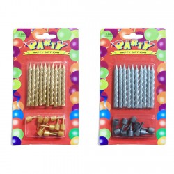 Doğum Günü Pasta Mumu Yaldızlı Burgulu 6 Cm (10 Adet) Doğum Günü Pasta Mumu Yaldızlı Burgulu 6 Cm (10 Adet)