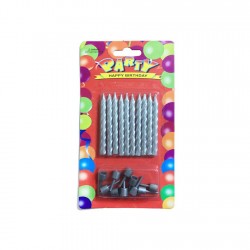 Doğum Günü Pasta Mumu Yaldızlı Burgulu 6 Cm (10 Adet) Doğum Günü Pasta Mumu Yaldızlı Burgulu 6 Cm (10 Adet)