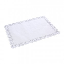 Dolphin Kağıt Tepsi Altlığı Dikdörtgen Dantel 19x31 CM (100 Adet)