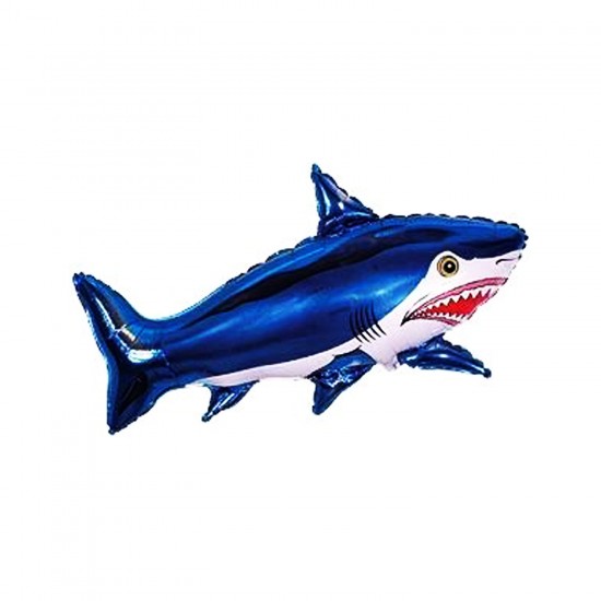 Köpek Balığı Folyo Balon Balık Şeklinde Uçan Folyo Balon 80X33 CM