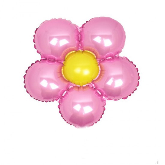 Folyo Balon Çiçek Papatya  Modeli Renkli 40X40 Cm