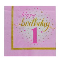 Kağıt Peçete 1 Yaş Happy Birthday Yıldızlı (20 Adet) Kağıt Peçete 1 Yaş Happy Birthday Yıldızlı (20 Adet)