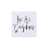 Kağıt Peçete Beyaza Varak Baskılı İyiki Doğdun 33X33 CM (16 Adet) Kağıt Peçete Beyaza Varak Baskılı İyiki Doğdun 33X33 CM (16 Adet)