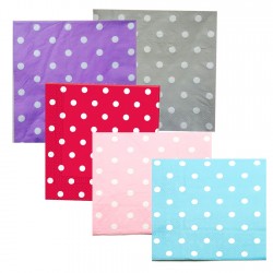 Kağıt Peçete Puantiyeli 33*33 CM (20 Adet)