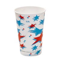 Karton Bardak  16 Oz Kımızı Beyaz Yıldız Desenli (50 Adet) Karton Bardak  16 Oz Kımızı Beyaz Yıldız Desenli (50 Adet)