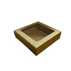 Karton Kutu Pencereli  Havlu Kutusu 20X20X5 (10 Adet) Karton Kutu Pencereli  Havlu Kutusu 20X20X5 (10 Adet)