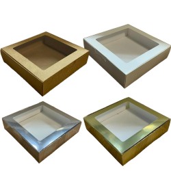 Karton Kutu Pencereli  Havlu Kutusu 20X20X5 (10 Adet) Karton Kutu Pencereli  Havlu Kutusu 20X20X5 (10 Adet)