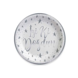 Karton Tabak Gümüş Varak Baskılı İyiki Doğdun 23 CM (6 Adet) Karton Tabak Gümüş Varak Baskılı İyiki Doğdun 23 CM (6 Adet)