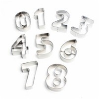 Kek Kurabiye Kalıbı Minik 0 Dan 8 Kadar 9 Parça  2.5 CM BK028 Kek Kurabiye Kalıbı Minik 0 Dan 8 Kadar 9 Parça  2.5 CM BK028