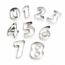 Kek Kurabiye Kalıbı Minik 0 Dan 8 Kadar 9 Parça  2.5 CM BK028 Kek Kurabiye Kalıbı Minik 0 Dan 8 Kadar 9 Parça  2.5 CM BK028