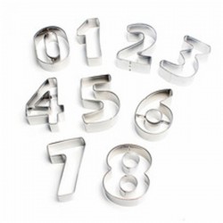 Kek Kurabiye Kalıbı 0 Dan 8 Kadar 9 Parça  5.5 CM B037 Kek Kurabiye Kalıbı 0 Dan 8 Kadar 9 Parça  5.5 CM B037