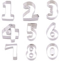 Kek Kurabiye Ve Pasta Kalıbı Metal Sayı Büyük Boy Rakam 8.5 CM